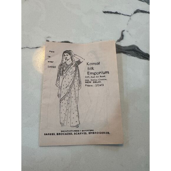 Gorgeous Vintage Purple Silk Sari Saree Silk 70s 1970s Sewing India - Picture 10 of 11